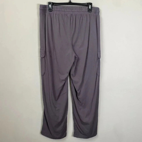 NWOT Torrid Pull-On Wide Leg Stretch Challis Cargo Pant Women's Size 00R Gray - Picture 9 of 13